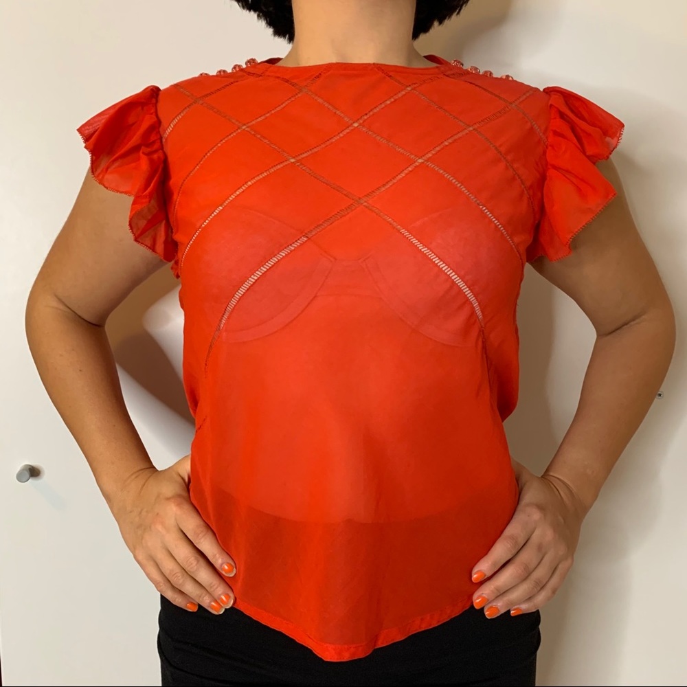 Vintage red blouse